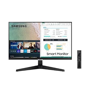 Smart Monitor Samsung 24", FHD, Plataforma Tizen™, Tap View, HDMI, Bluetooth, HDR, Preto, Série M5