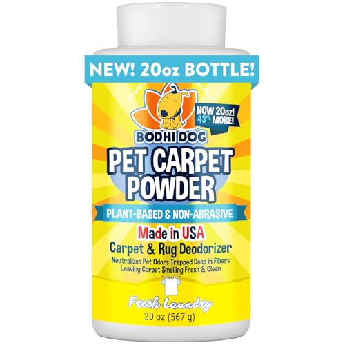 Bodhi Dog Natural Carpet Deodorizer Powder - Dry Pet Smell Eliminator & Urine Odor Remover - Loosens...