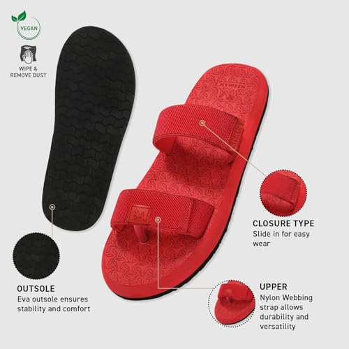Image of Neeman's Commute Sandals for Men & Women | Adjustable Dual Strap Sandals | Cushioned Footbed | Ergonomic Comfort Sandals | Lightweight Everyday Casual Footwear