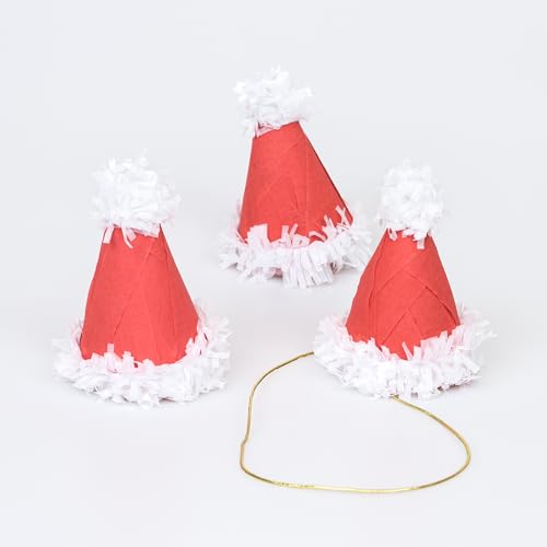 Chapeaux de Père Noël surprise Meri Meri : lot de 3 boules surprises pour table de fête