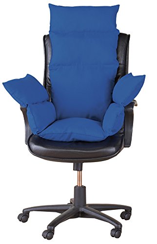 Collections Etc Extra Support Cozy Chair Cushion, Blue #TOP6