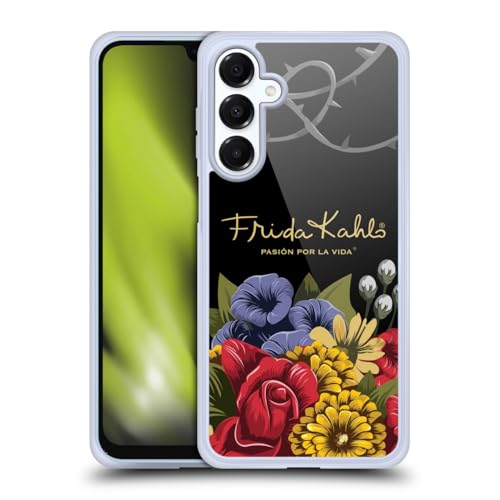 Head Case Designs sous Licence Officielle Frida Kahlo Efflorescence Florals Rouge Coque en Gel [Protection de Qualité Militaire] Compatible avec Samsung Galaxy A16 5G Et Compatible avec MagSafe