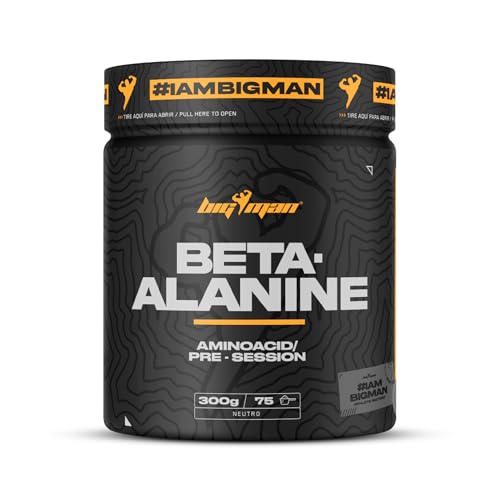 BigMan | BETA-ALANINE 300 GR | 4.000 mg por toma | Aminoácido en Forma Libre | Pre-entreno sin estimulantes | 100% Pura Sin Añadidos