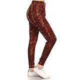 Leggings Depot プレミアム レディース ジョガーパンツ 人気プリント ハイウエスト トラックパンツ S-XL BAT5 US サイズ: X-Large