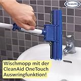 CleanAid Easy PVA Schwammmopp – Alternative zum Bodenwischer | Extra Saugstarker Schwamm Mop mit...