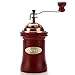 3E Home Manual Canister Ceramic Burr Coffee Mill Grinder, Stainless Steel Top, and Solid Wood Body