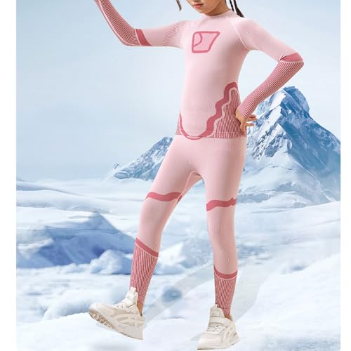 Kids winter thermal underwear ski suit sports physical training clothing long-sleeved2