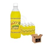 Bigga Flavoured Soft Drink Variety in Apple, Orange, Grape, Pineapple, Cream Soda & More | Sparkling Fizzy Summer Refreshing, Fruity Carbonated Party Bottles (Bigga Pineapple - 600ml x 12Pack)