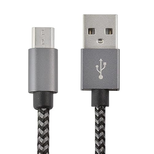 Micro USB ケーブル マイクロ usb ケーブル USB-A 2.0 - Micro-B 1.5A急速充電ケーブル 高速データ転送 ps4コントローラー用の Android用の充電ケーブル usbケーブル 在宅勤務 2M シルバー