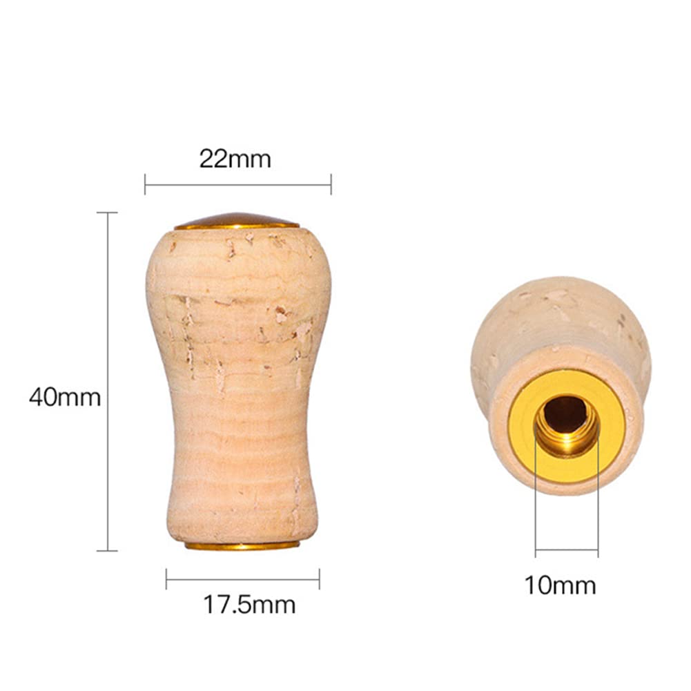 Amazon | 釣りリール ハンドル ノブ DIY ウッド コルク グリップ 交換