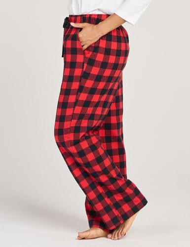 Image of LAPASA Women's Flannel Pajama Pants with Pockets & Drawstring L74