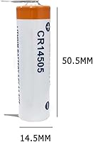 Vista 3 de 30PCS CR14505 3V 1400mAh AA Battery Non-Rechargeable Disposable Lithium Battery with Soldering Feet