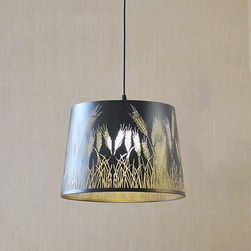 Lustre fer forgé anti-éblouissement suspension lumineuse pour éclairage salon chaleureux