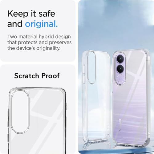 Image of Jkobi Silicone Back Cover Case for Vivo V70 FE 5G (Clear Shockproof Case with Camera Protection | Soft and Flexible | Transparent)