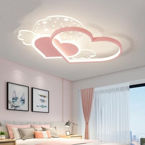 Plafonnier enfant LED bleu rose 38W à intensité variable avec télécommande - 7