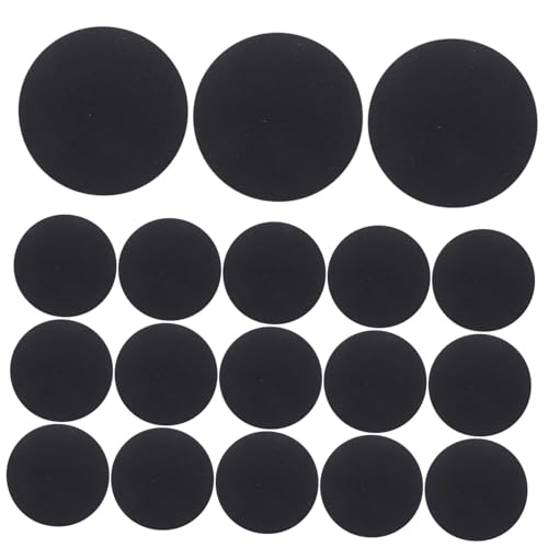 DIYEAH 500pcs Felt Circles Stickers for DIY Decor Adhesive Clothing Decorative Patches