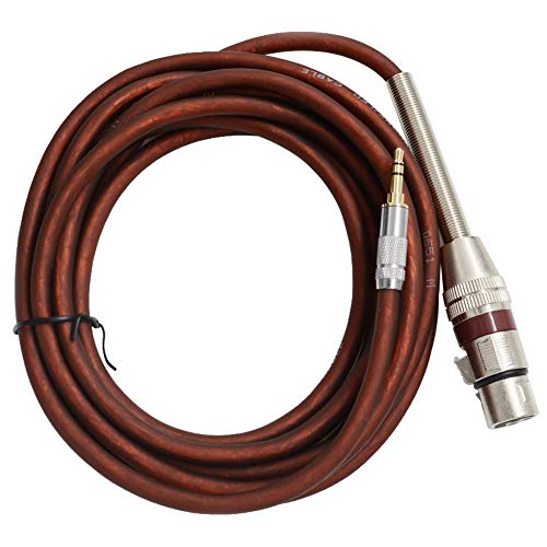 BEKER 10Feet/3Meters XLR to 3.5mm (1/8 inch) Stereo Microphone Cable Unbalanced 3.5mm to XLR Cable Unbalanced Female XLR to 1/8 Inch TRS Stereo Mini Jack AUX Cord Audio Cable Male
