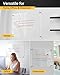 Clear Acrylic Dry-Erase Board 24x16 | Transparent Wall-Mount Writing Panel | Includes 8 Color Markers, Eraser, Standoff Screws & Install Kit | Ideal for Home & Office