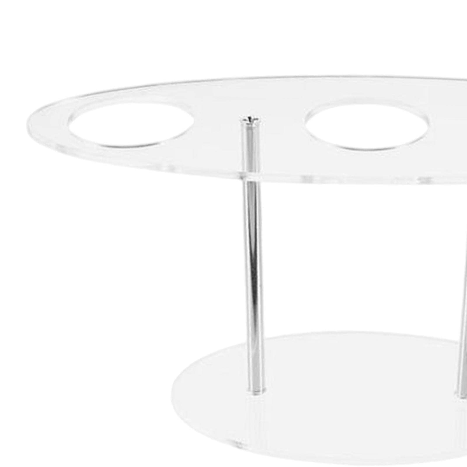 Colcolo Robusto Porta Acrilico con 3 Scomparti, Porta Cibo Decorativo Da Banco per Sushi E Popcorn, Adatto per, 6 pezzi