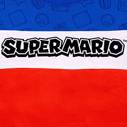 SUPER MARIO Boys Gaming Sweatshirt and Joggers Set 2 Piece Outfit Set for Kids Multicolor 123