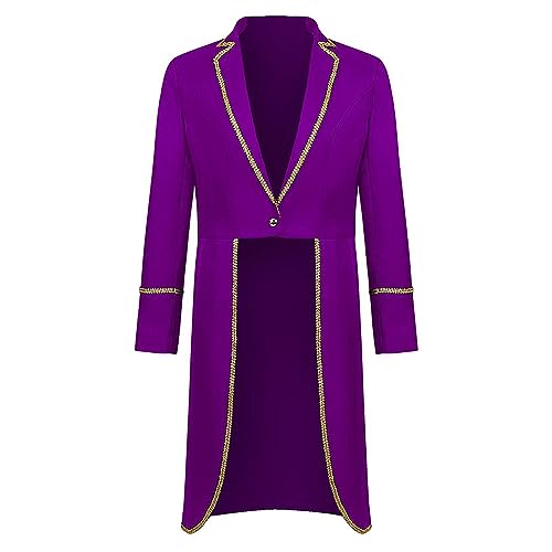 EviKoo Chaqueta steampunk para hombre, abrigo medieval con ribete dorado, chaqueta victoriana para hombre, chaqueta gótica para hombre, abrigo renacentista, chaqueta victoriana para hombre