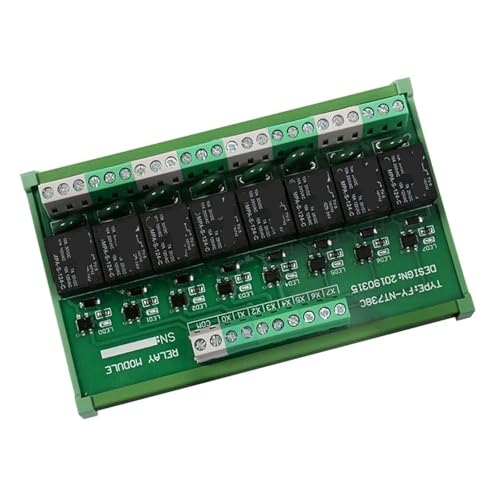 Relais d'interface 8 canaux pour carte PLC d'automatisation 12V 24V