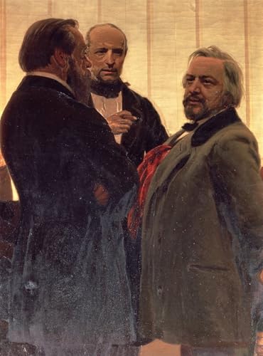 Affiche toile Vladimir Odoevsky portrait Ilya Repin décoration murale salon 60x90cm