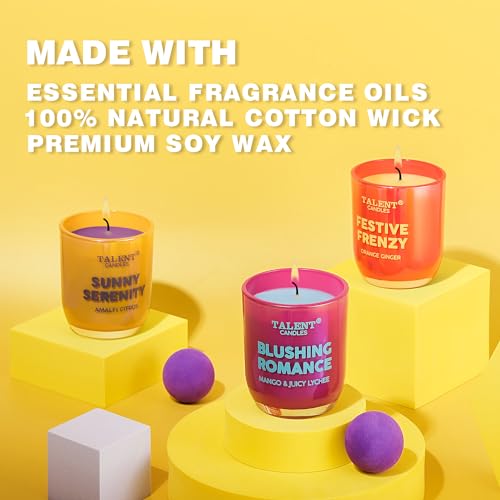 Talent Candles TALENT CANDLEGG7585HD Scented Candles Enjoy Collection Of Jar Candles, Natural Soy Aromatherapy Candle, Gift For Women And Men - Orange Ginger thumb #5