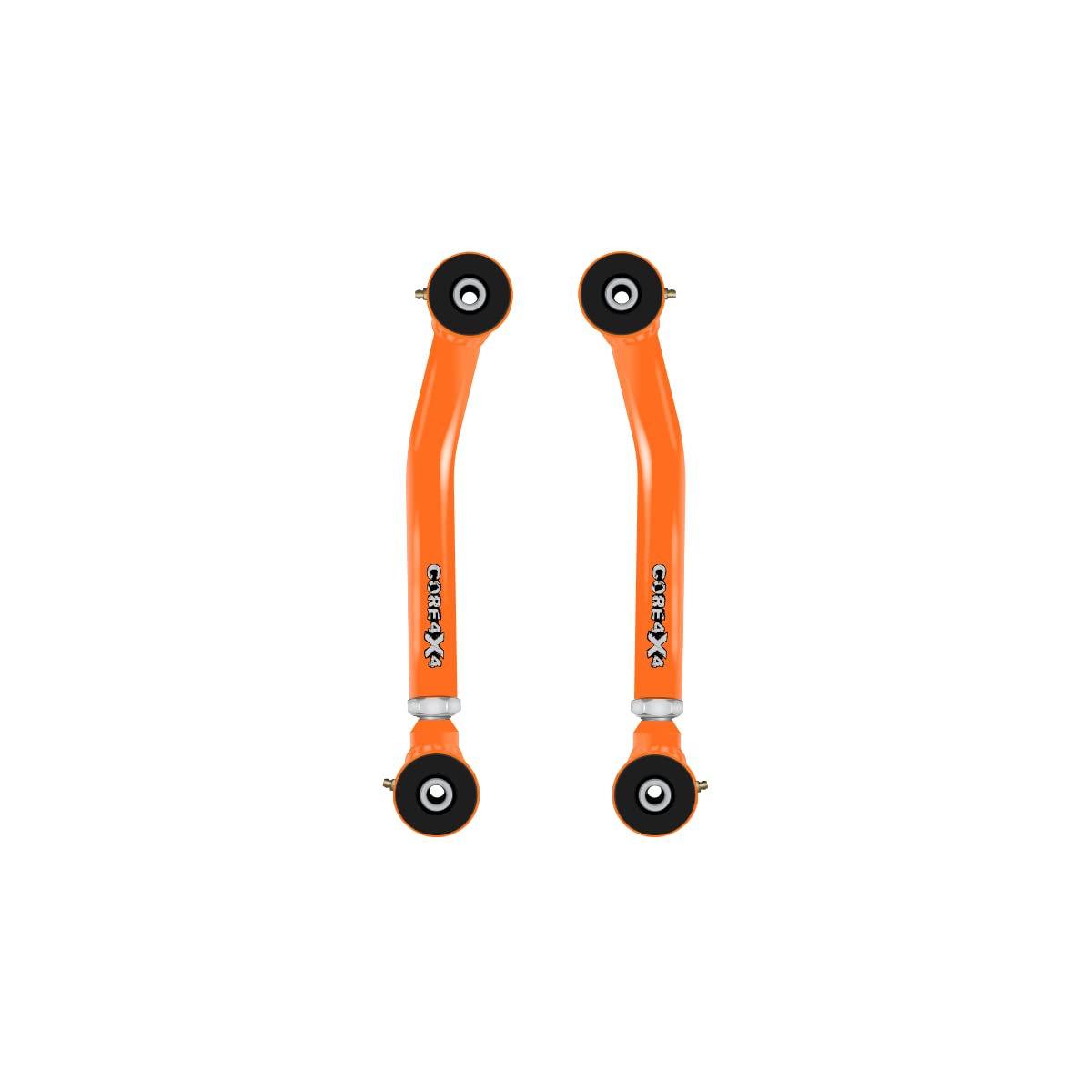 CORE 4X4-2pc Cruise Series Front Lower Adjustable Control Arms - Compatible with Jeep Wrangler TJ 97-06 - Jeep Wrangler LJ 04-06 (Orange)