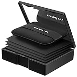 CARSLAN Makeup Blotting Paper with Powder, Black Magnet Blotting Sheet for Oily & Combination Skin, Portable...