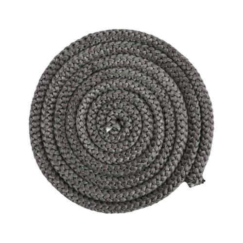 FACAIIO Cuerda de sellado de horno para junta de puerta de estufa de leña, cable de sellado de fibra de vidrio 8/10/12/14/16 mm, 2,5 m de longitud, resistente al calor, compatible con caldera de