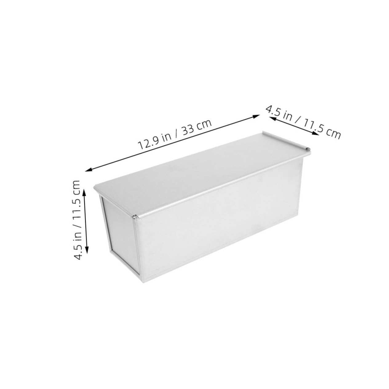 Generisch Toastform Deckel Brotbackform Mit Deckel Antihaftbeschichtete Brotbackform Zum Backen Metall Aus Aluminiumlegierung Einfach Zu Reinigen Entformen