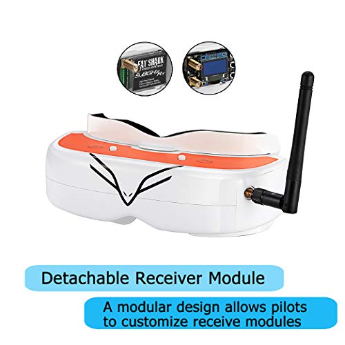 Flysight FPV Goggles with DVR for Drones Falcon FG02 Wireless 5.8G RC Video Goggles with HDMI in Custom Detachable Diversity Module
