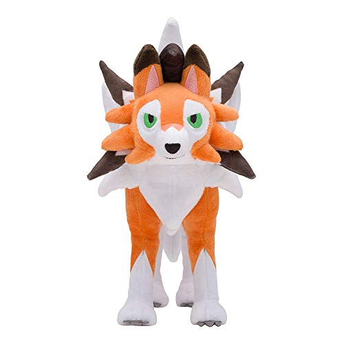 D-Khaleesi Lycanroc (Dusk Form) Figure Animal Toys Plush Doll 10 inches Xmas Gift