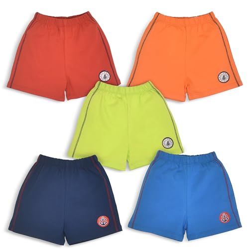 Image of LuvLap Baby Boys & Girls 100% Cotton Shorts Set Pack of 5