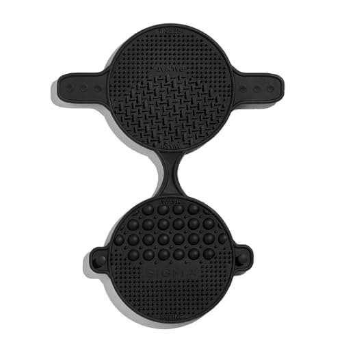Sigma Beauty - Palmat - Make-up Pinselreiniger – Perfekt für Reisen und unterwegs – Handflächengröße – Schwarz
