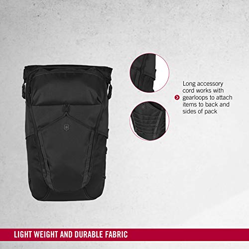 Victorinox Altmont Active Deluxe Rolltop Laptop Backpack, Black, 18.9-inch