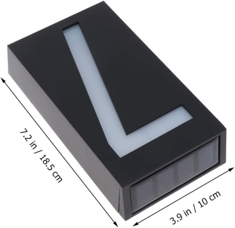 DOITOOL Digital Light Solar Owered Number Light Solar Doorplate Light House Number Indicator Led