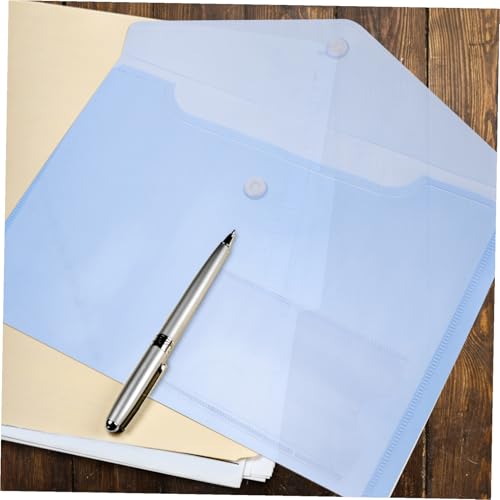 Porte-documents transparent bleu A4 pour organiser vos cours