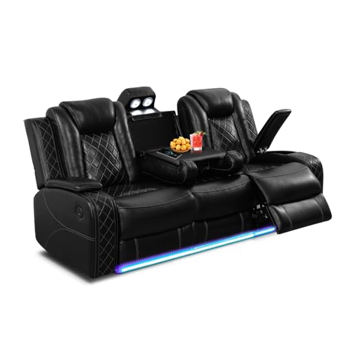 PU Leather Power Wall Hugger Chair Double Reclining