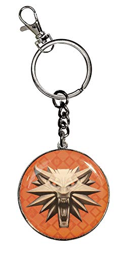Porte-clés The Witcher 3 Wild Hunt médaillon loup émail Dark Horse