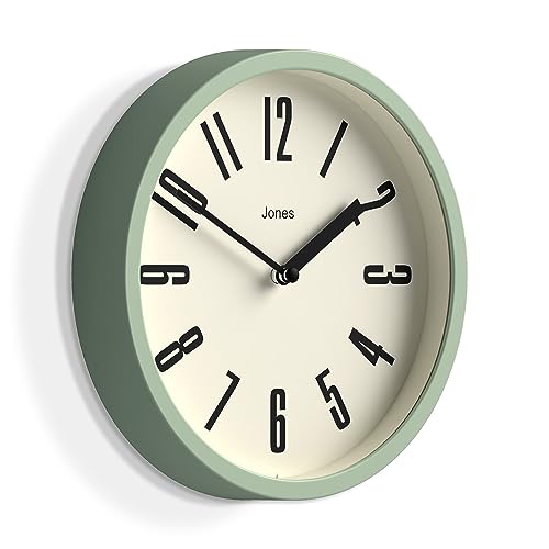 Jones Clocks® Hot Tub wall clock, Green, 20 x 20 x 3.5cm - Image 2