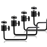 Trail Cam Mount Trail Camera Tree Mount Trail Camera Mount Hunting Camera Tree Mount Game Cam Mounting Bracket for Solar Panel with Screw 1/4-inch Mounting 4 Pack