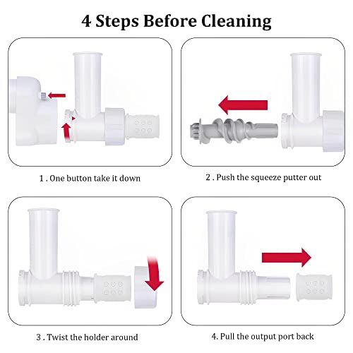 AIXXCUVQ 6 em 1 acessório de prensa para massas gourmet acessórios para ferramentas de macarrão para