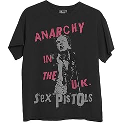 Rock Off The Sex Pistols Anarchy in The UK Officiel T-Shirt Hommes Unisexe - Les Beatles, Paul McCartney, John Lennon, RIngo Starr, George Harrison