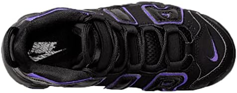 Nike Boy's Air More Uptempo (Little Kid) Black/Action Grape/White/Metallic Gold 11 Little Kid M | Image 2
