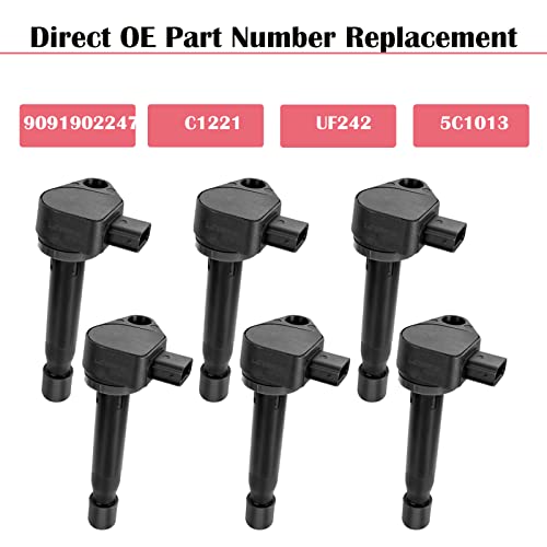 Lcwrgs 156135 Set Of 6 Ignition Coil Pack Fits thumb #2