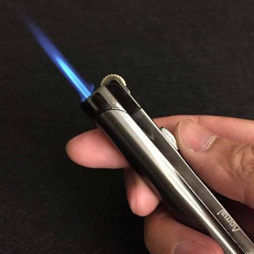 Encendedor Soplete a Butano Gris AOMAI Windproof miniatura 2