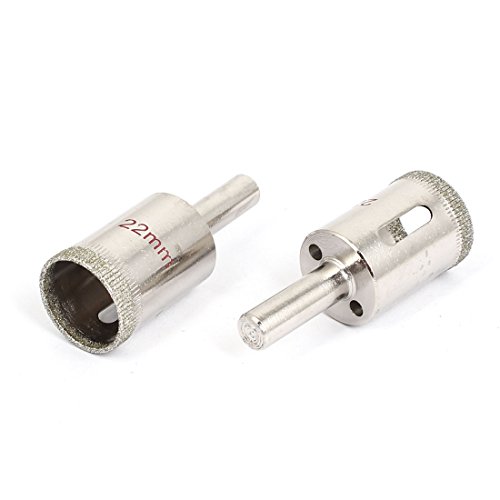 Brocas de Diamante Para Vidrio y Mármol 22mm 2 Piezas miniatura 1