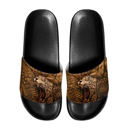 Cloud Slippers for Mens Father Non Slip Quick Drying Shower Slides Summer Slip On Pillow Sandals for Party Size 5-14 Black Sole